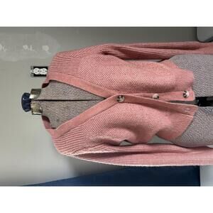 Women's Sincerely Jules Pink Cardigan Sweater Large